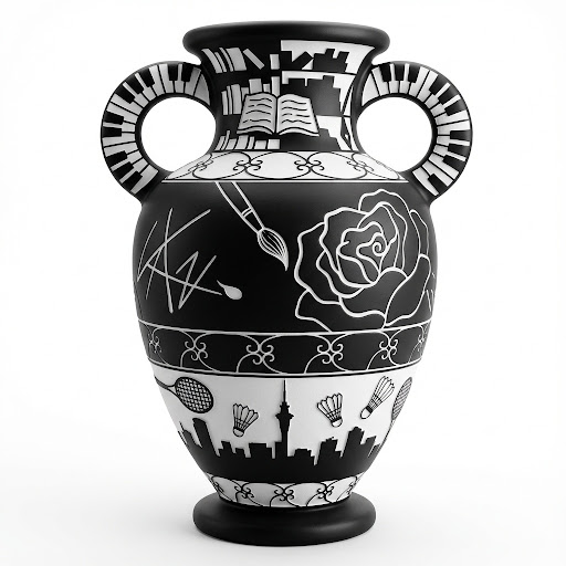 AI generated 3D vase concept from Meshy